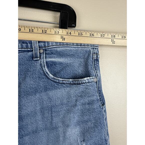 AYR The Day Off Denim Shorts Women’s Size 31 Cutoff Frayed Hem Blue Jean - Picture 13 of 14